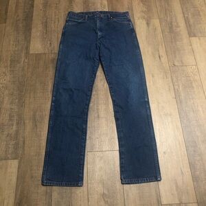 Wrangler mens jean 36x36 13MWZ original cowboy cut blue denim work pants